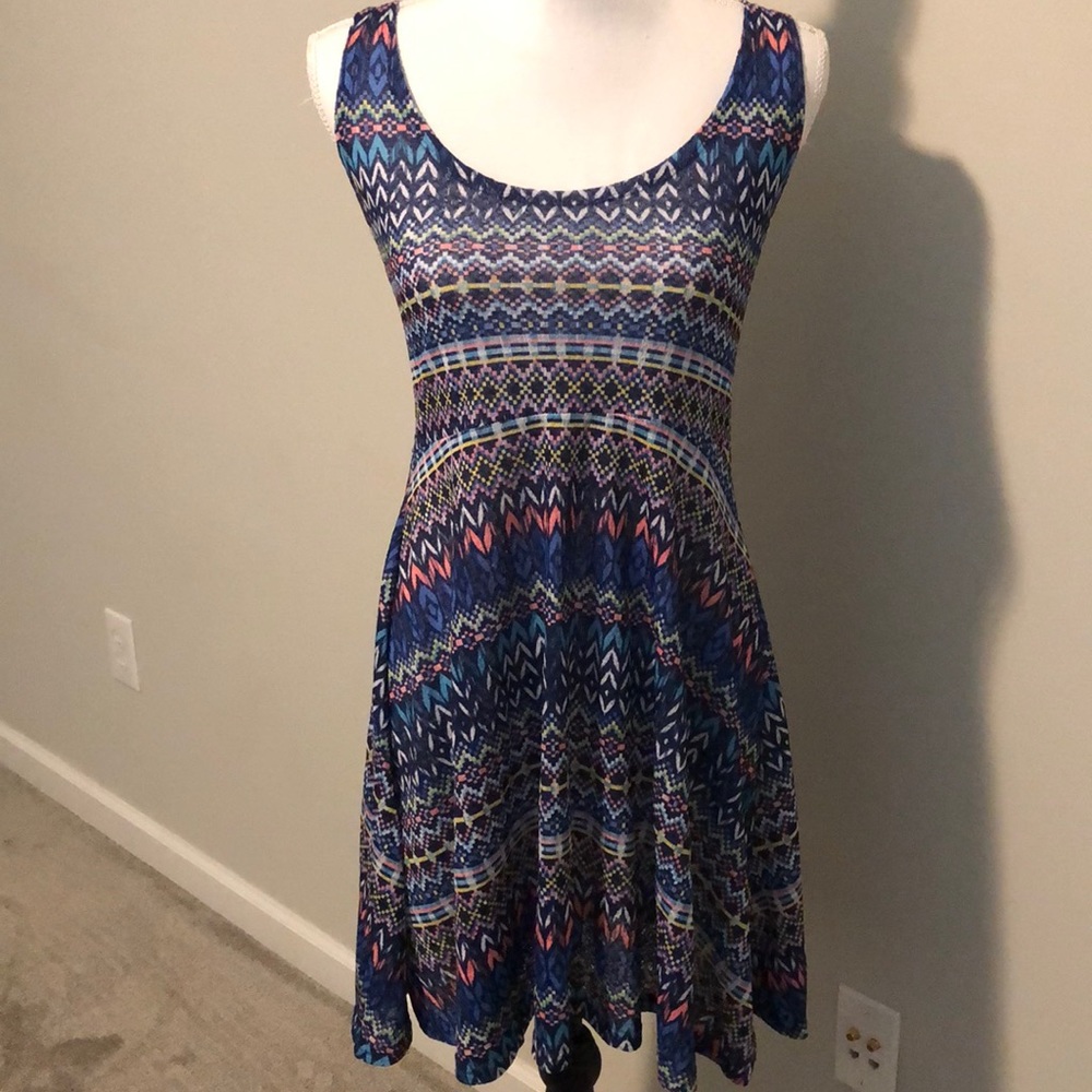 Blue/multicolored dress